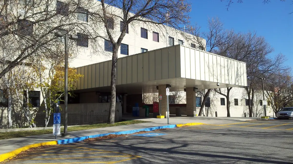 Entrance to Concordia Hospital on Concordia Avenue in Winnipeg, Manitoba