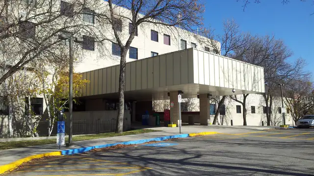 Entrance to Concordia Hospital on Concordia Avenue in Winnipeg, Manitoba