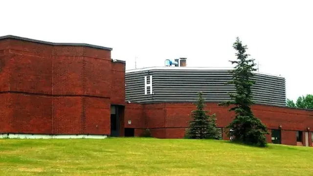 The front of Devon General Hospital in Devon, Alberta