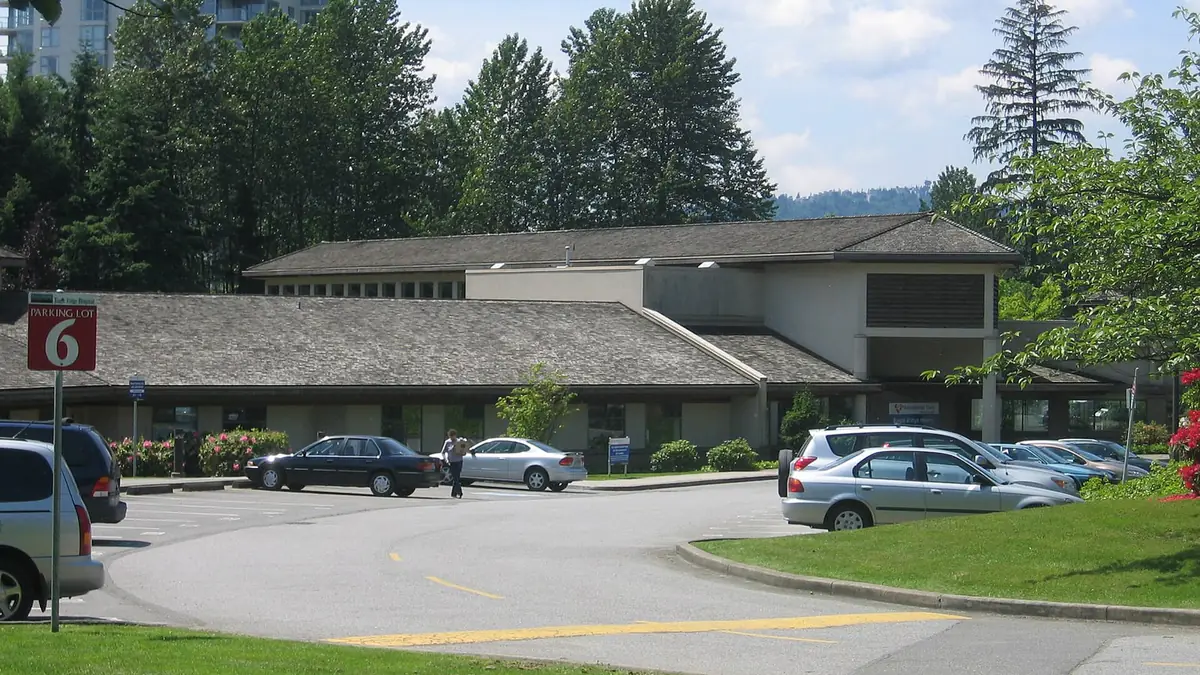 Eagle Ridge Hospital and its parking lot 6 in Port Moody, British Columbia
