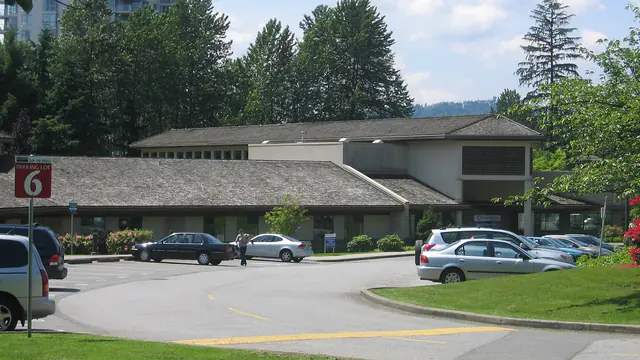 Eagle Ridge Hospital and its parking lot 6 in Port Moody, British Columbia