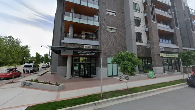 The entrance of Port Moody Urgent and Primary Care Centre in Port Moody, British Columbia