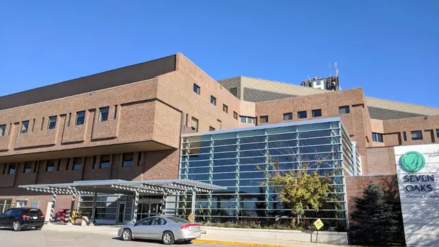 The entrance of Seven Oaks General Hospital in Winnipeg, Manitoba