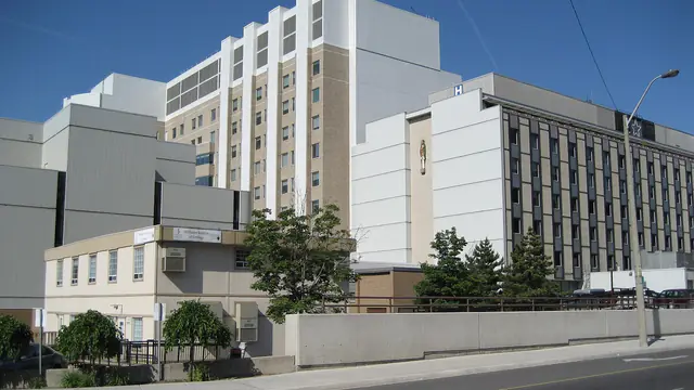 St. Joseph's Hospital on James Street South in Hamilton, Ontario, in 2007