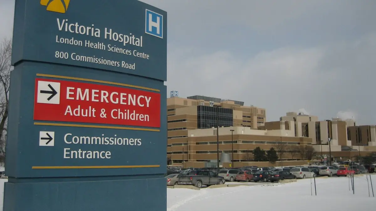 Victoria Hospital on Commissioners Road East in London, Ontario
